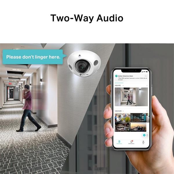TP-LINK "3MP Mini Dome Network CameraSPEC:H.265+/H.265/H.264+/H.264, 1/2.8"" Progressive Scan CMOS, Color/0.005 Lux@F1. 