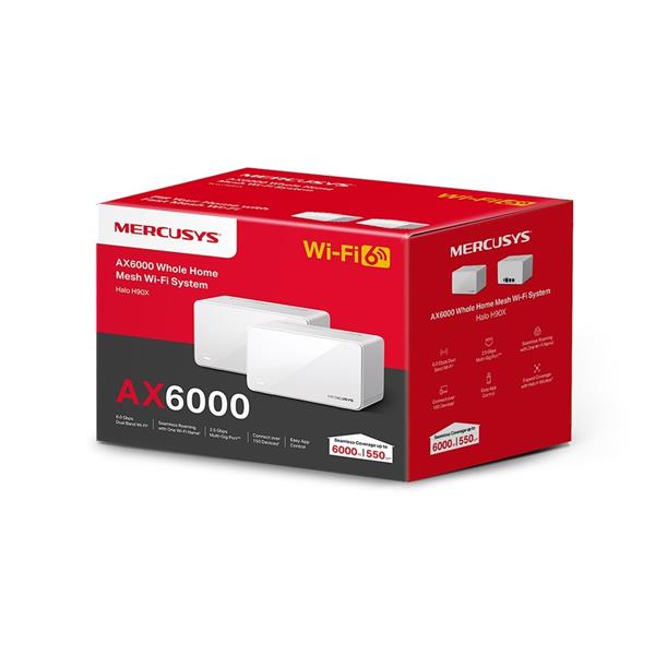 TP-LINK "AX6000 Whole Home Mesh Wi-Fi 6 SystemSPEED: 1148 Mbps at 2.4 GHz + 4804 Mbps at 5 GHzSPEC: Internal Antennas, 