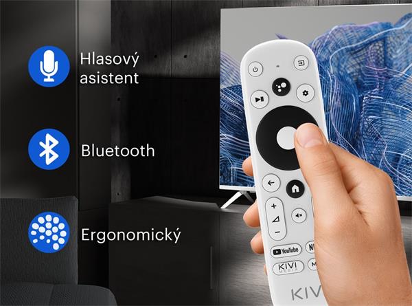 KIVI TV 40F750NB, 40" (102 cm), FHD LED TV, Google Android TV 9, HDR10, DVB-T2, DVB-C, WI-FI, Google Voice Search 