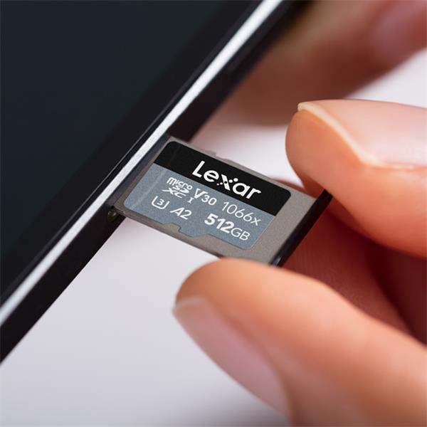 128GB Lexar® High-Performance 1066x microSDXC™ UHS-I, up to 160MB/s read 120MB/s write C10 A2 V30 U3 