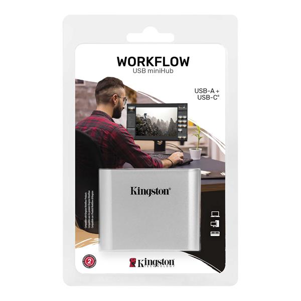 Kingston USB3.2 Gen1 Workflow 5G USB-A and USB-C miniHub 
