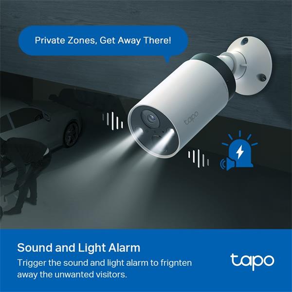 Smart Wire-Free Security Camera SPEC: 2K QHD (2560x1440), 2.4 GHz, 5200mAh rechargeable lithium-ion battery FEATURE: 180 