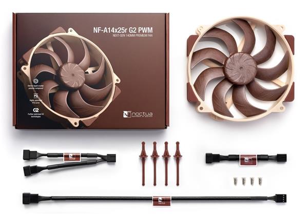 Noctua NF-A14x25r G2 PWM ventilátor 140x140x25mm 