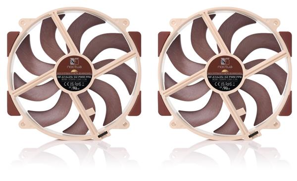 Noctua NF-A14x25r G2 PWM Sx2-PP sada 2 ventilátorov 140x140x25mm 