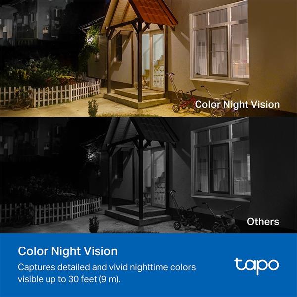 TP-LINK "Solar-Powered Security Camera Kit1 × Tapo C410, 1 × Tapo A201SPEC: 2K (2304x1296), 2.4 GHz, Solar panel (5.2V 