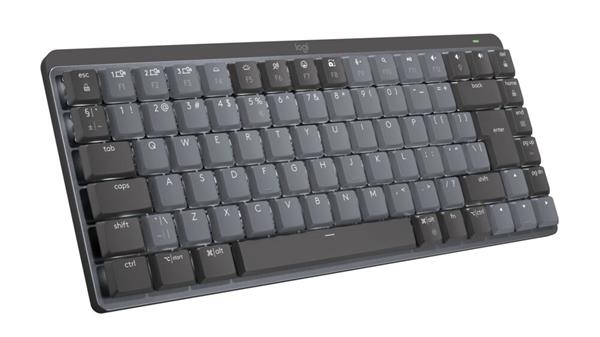 Logitech® MX Mechanical Mini Minimalist Wireless Illuminated Keyboard - GRAPHITE - US INT&quot;L - 2.4GHZ/BT - TACTILE 