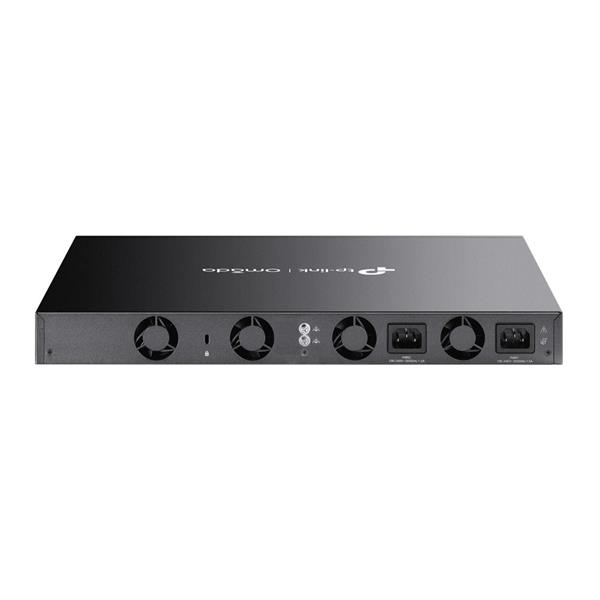 Omada 24-Port Gigabit Stackable L3 Managed Switch with 4 10GE SFP+ Slots PORT: 24× Gigabit RJ45 Ports, 4× 10G SFP+ Slots 