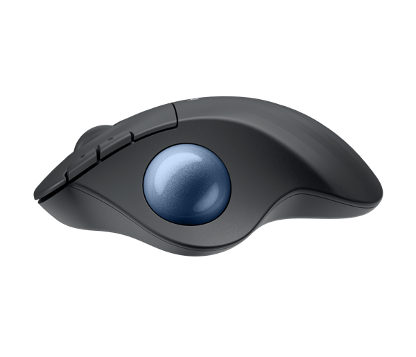 Logitech® M575S ERGO Wireless Trackball - GRAPHITE+BLUE BALL 