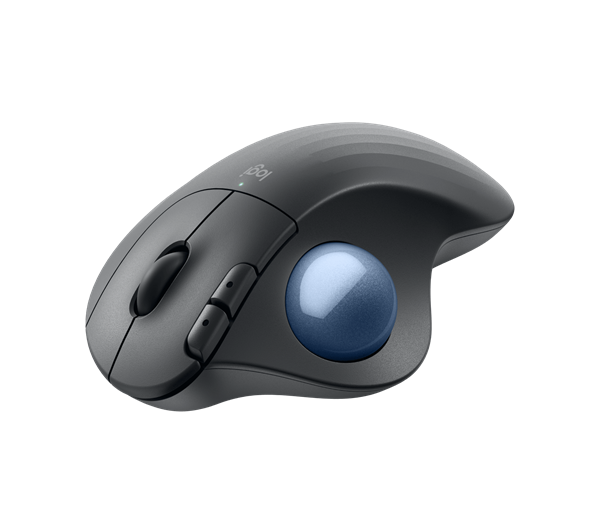 Logitech® M575S ERGO Wireless Trackball - GRAPHITE+BLUE BALL 