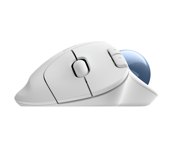 Logitech® M575S ERGO Wireless Trackball - OFFWHITE+BLUE BALL 