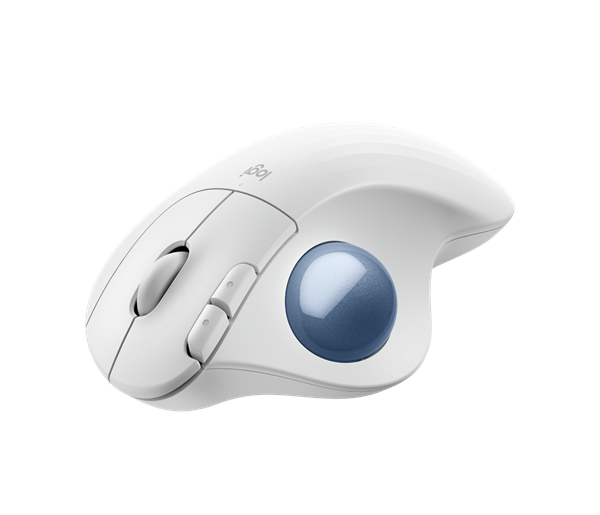 Logitech® M575S ERGO Wireless Trackball - OFFWHITE+BLUE BALL 
