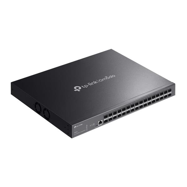 Omada 32-Port 10GE SFP+ L2+ Managed Switch PORT: 32× 10G SFP+ Slots, RJ45/Micro-USB Console Port SPEC: 1U 19-inch Rack-m 