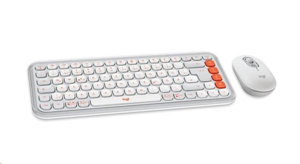 Logitech® POP ICON COMBO - OFF WHITE - US INT"L - INTNL-973 
