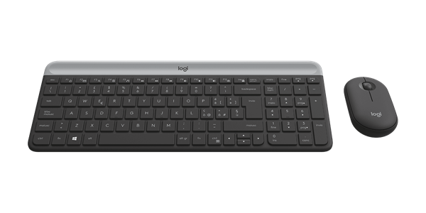 Logitech® MK470 Slim Wireless Combo - GRAPHITE - SK/CZ 