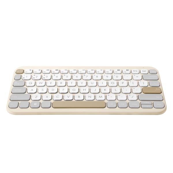 ASUS Marshmallow KW100 Copilot version - bezdrôtová klávesnica, Oat Milk, CZ/SK 