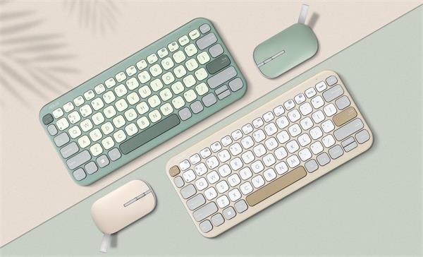 ASUS Marshmallow KW100 Copilot version - bezdrôtová klávesnica, Oat Milk, CZ/SK 