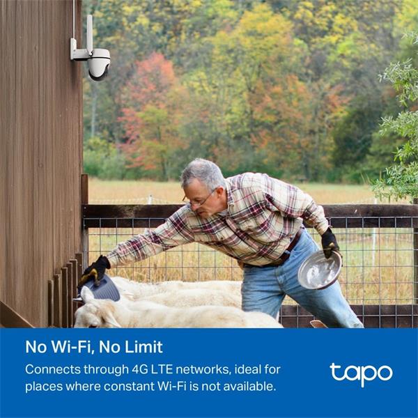 TP-LINK "Outdoor Pan/Tilt 4G LTE CameraSPEC: 1080p (1920x1080), 4G LTE (LTE-FDD: B1/3/5/7/8/20/28, LTE-TDD: B38/40/41), 