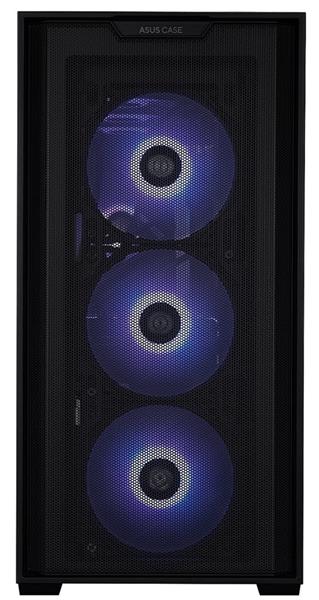 ASUS A21 PLUS TG BLACK, 4x ARGB LED fan, skriňa mATX, čierna 