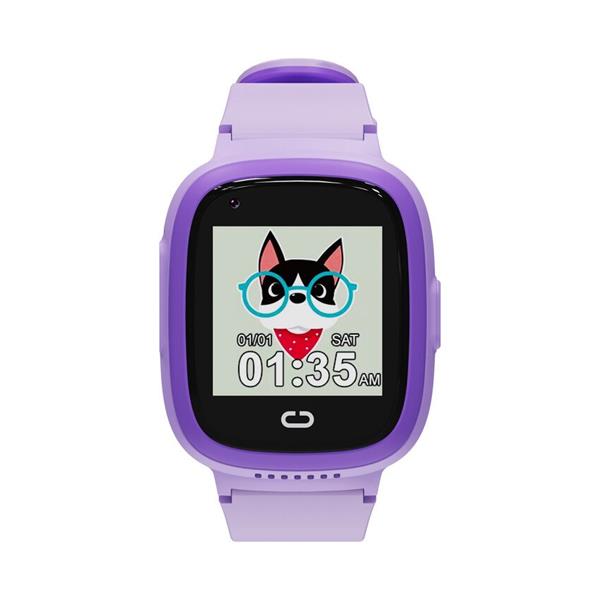 Canyon KW-48, Sunny, smart hodinky pre deti, far. displ., 4G Aud./Vid. volania, GPS tracking, IP67, 512MB, 7 hier, fialo 