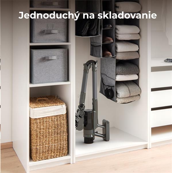 AENO Tyčový vysavač SC2, Turbo kefa, LED, AI nastavenie sacej sily, 60m  