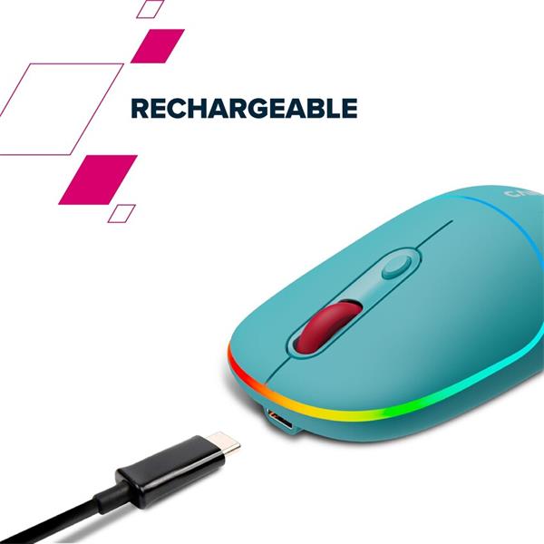 Canyon MW-22, 2v1 bezdrôtová optická myš Bluetooth / Wireless USB, 800/1200/1600 DPI, 4 tlač, bežová 