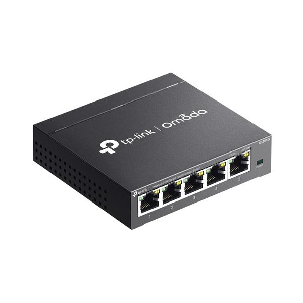 Omada 5-Port Gigabit Easy Managed Switch PORT: 5× Gigabit RJ45 Ports SPEC: Desktop Steel Case FEATURE: Integration with  
