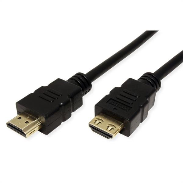 Kábel HDMI M/M 10m, Ultra High Speed+Eth, 4K@60Hz, HDMI 2.0, G, čierny, konektor s aretáciou 