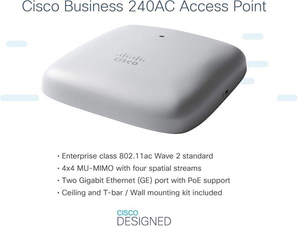 CBW240AC 802.11ac 4x4 Wave 2 Access Point Ceiling Mount 