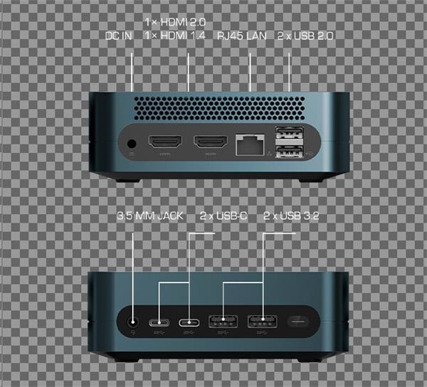 Prestigio Solutions Barebone  Mini PC, Alderlake i3-1215U 12Gen, GPU: Intel UHD,  bez RAM a ROM, ftpm Firmw, 