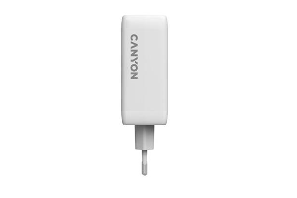 Canyon OnCharge 100ACC, vysokorýchlostná univerzálna nabíjačka do steny, 2xUSB-C 100W, 1xUSB-C 30W, 1xUSB-A 30W, biela 
