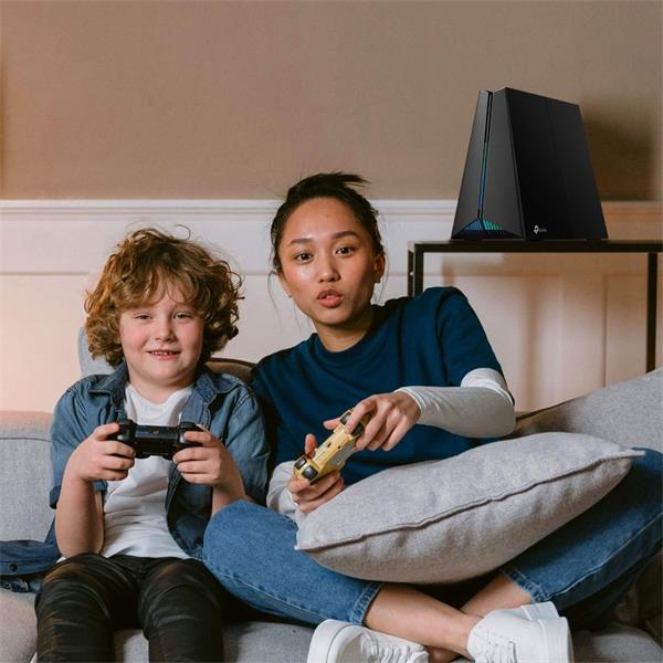 BE9300 Tri-Band Wi-Fi 7 Gaming Router SPEED:574 Mbps at 2.4 GHz + 2882 Mbps at 5 GHz + 5764 Mbps at 6 GHz SPEC: 4× Inter 