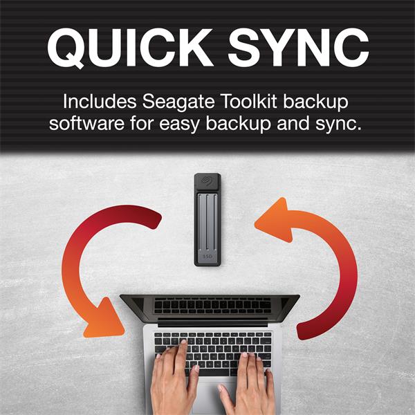 Seagate Ultra Compact SSD 2TB portable USB-C, IP54, 1000MB/s  