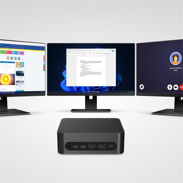 Prestigio Solutions Barebone  Mini PC, Alderlake i5-1235u 12Gen, GPU: Intel Iris Xe, 1,2 GHz, bez RAM a ROM, ftpm Firmw, 