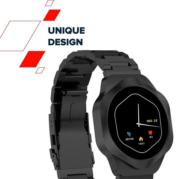 Canyon Hexagon 88, smart hodinky, BT, fareb. AMOLED displej 1,43", vodotes. IP67, multišport. režim, čierne 