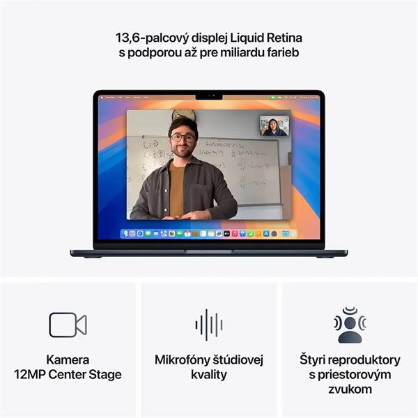 MacBook Air 13" Apple M4 10C CPU 8C GPU 16GB 256GB Midnight SK 