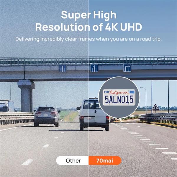 70mai 4K A800s Dash Cam 