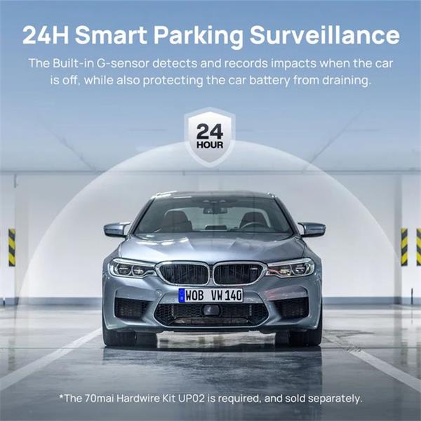 70mai 4K A800S Dash cam + backup camera RC06 