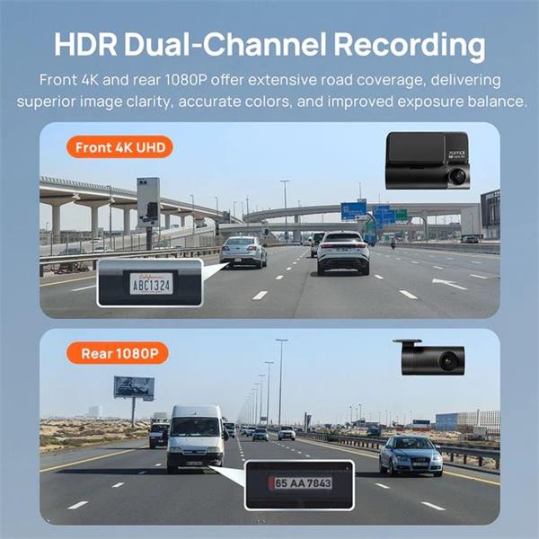 70mai 4K A810 Dash cam + backup camera RC12 