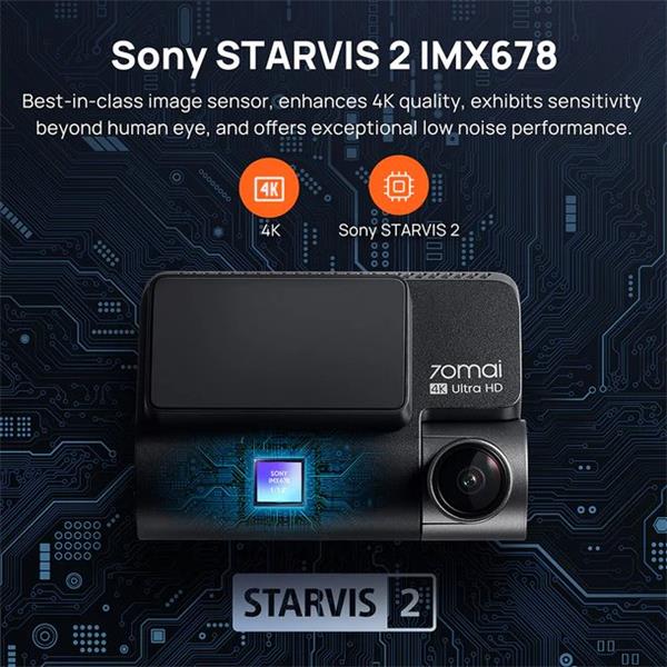 70mai 4K A810 Dash cam + backup camera RC12 