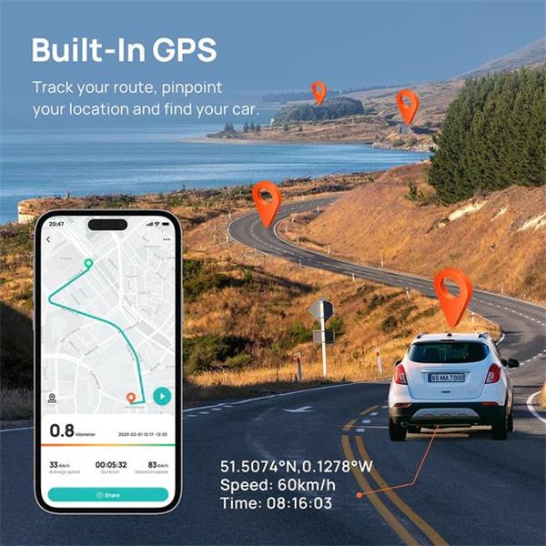 70mai 4K A810 Dash cam + backup camera RC12 