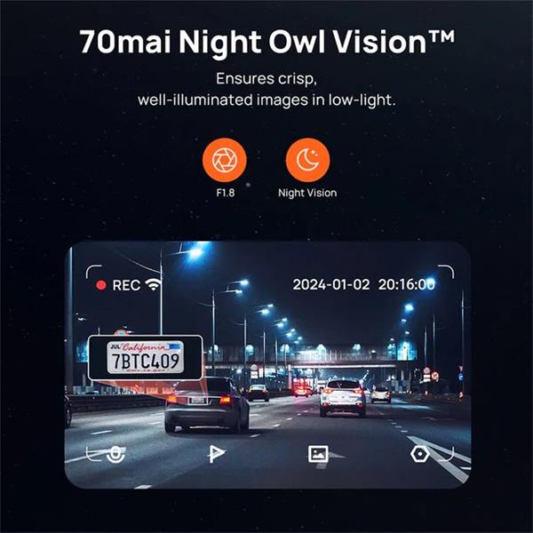 70mai Dash Cam M500 64G 