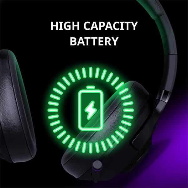 Lorgar Noah 702, herny headset 3v1 - BT 5.3 + WiFi + 3.5mm jack , skladací dizajn, 1000 mAh vysokokapacitný akumulátor 