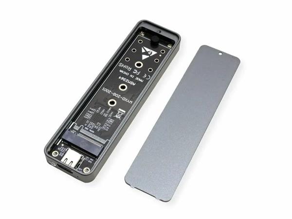 Value Externý box  Adaptér USB 3.2 Gen 2x2 Typ C na NVMe M.2 SSD HDD (M-key), 20Gbps, čierny 