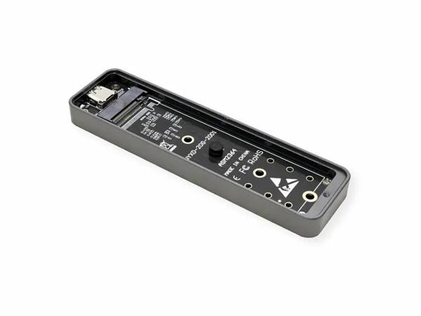 Value Externý box  Adaptér USB 3.2 Gen 2x2 Typ C na NVMe M.2 SSD HDD (M-key), 20Gbps, čierny 
