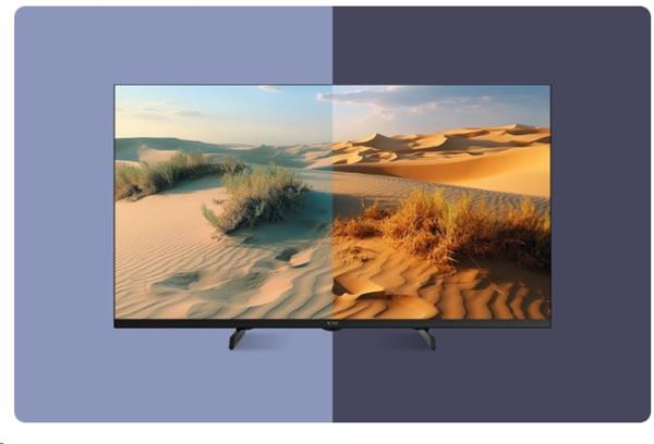 KIVI TV 50U720QB, PRIME  E5 QLED, 50", UHD, SMART, Google TV, 2025, Vyrobené v CZ, Čierna   