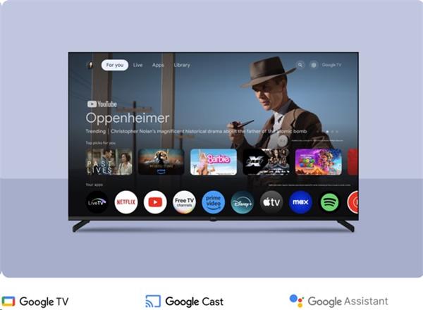 KIVI TV 50U710QB, 50" UHD,OPTIMA  L5 HDR, SMART GOOGLE TV, Vyrobene v CZ, Cierna 