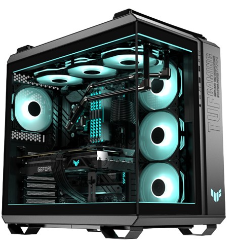 ASUS TUF GAMING GT502 HORIZON TG ARGB BLACK 4x ARGB LED fan, ATX, čierna 