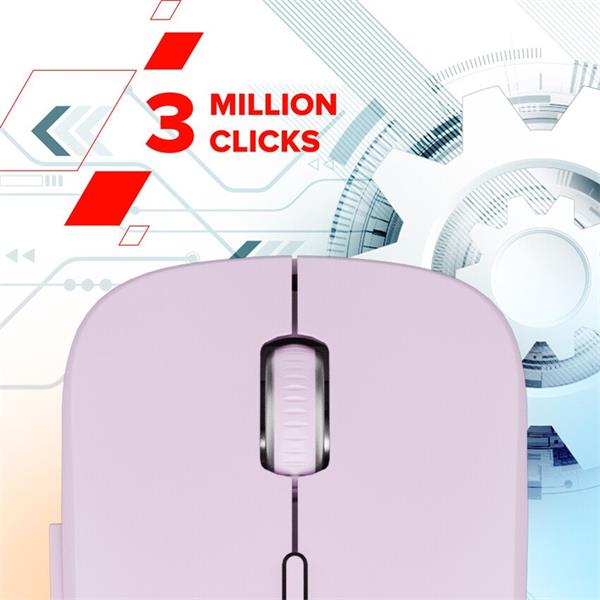 Canyon MW-12, 2v1 bezdrôtová optická myš Bluetooth / 2.4 GHz, tichá, 6 tlačidiel, 800/1200/1600/2400 DPI, modrá 