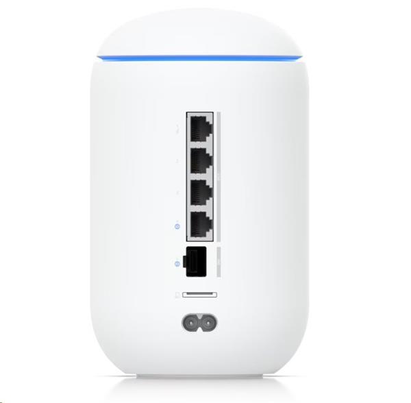 Ubiquiti Desktop 10G Cloud Gateway with integrated WiFi 7, PoE switch, microSD storage, and full UniFi application suppo 