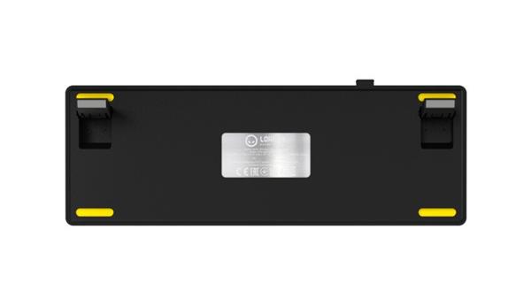 Lorgar KBP70MW, Profi bezdrôtová mechanická herná klávesnica, Wireless 2.4 GHz/ BT 5.0/káblová, US layout, žltá 